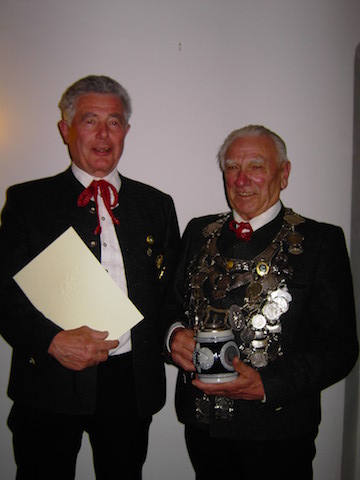 Ehrenmitglieder Otto Folzwinkler und Heinrich Rudholzer